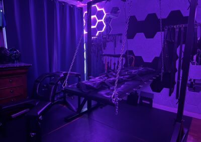 Suspended bondage platform