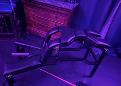 Bondage, spanking, and pegging bench