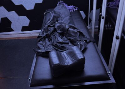 Cage and leather