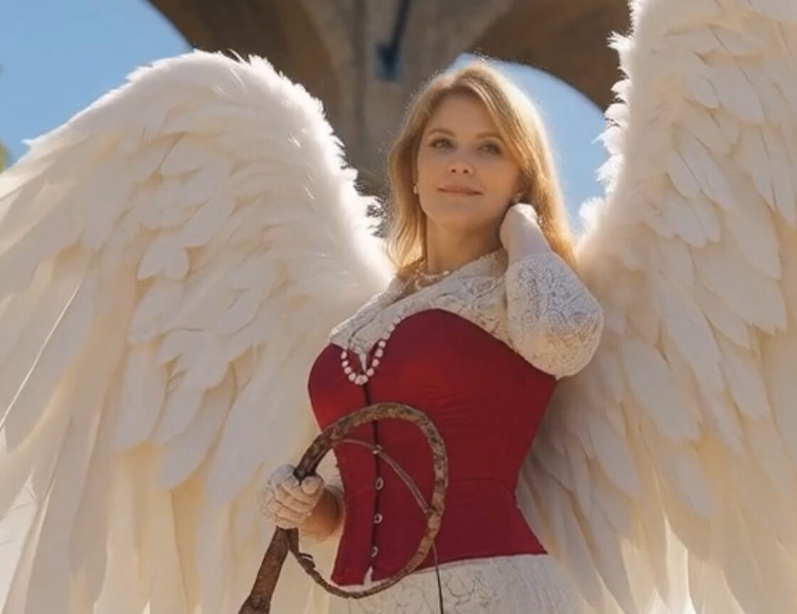 M as an AI Femdom Angel Dominatrix