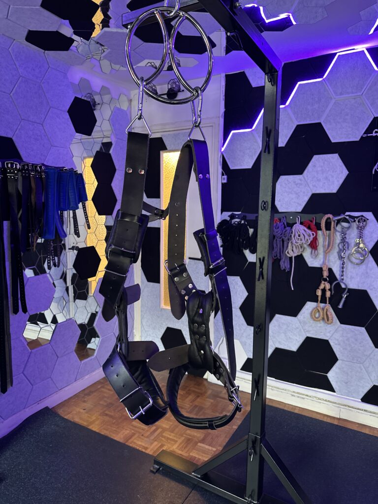 Leather Sit Swing for suspension